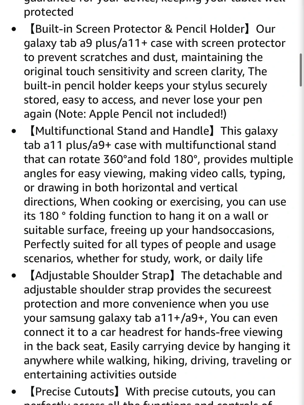 Shockproof case for galaxy tab